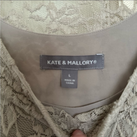 Kate & Mallory lace & chiffon triple layer tunic - Picture 5 of 9